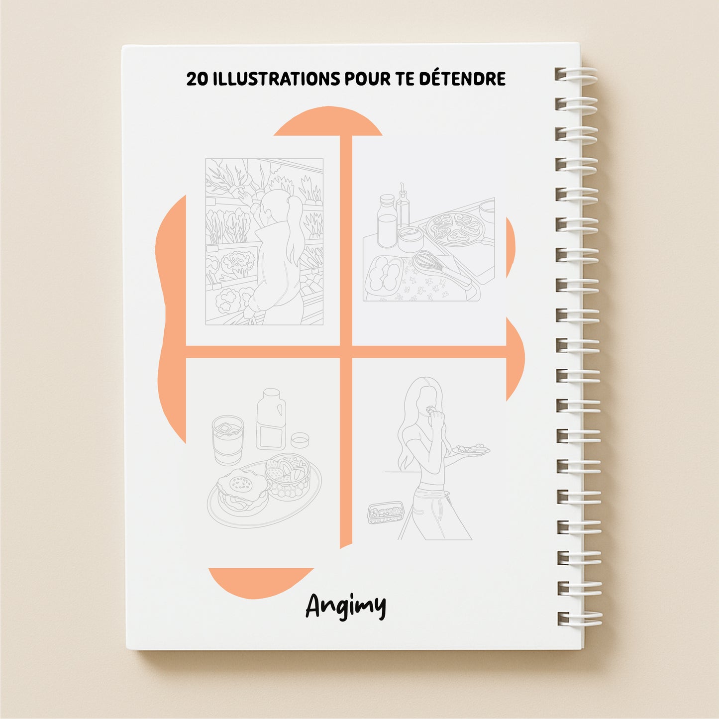 Mon livre à peindre - Instants gourmands