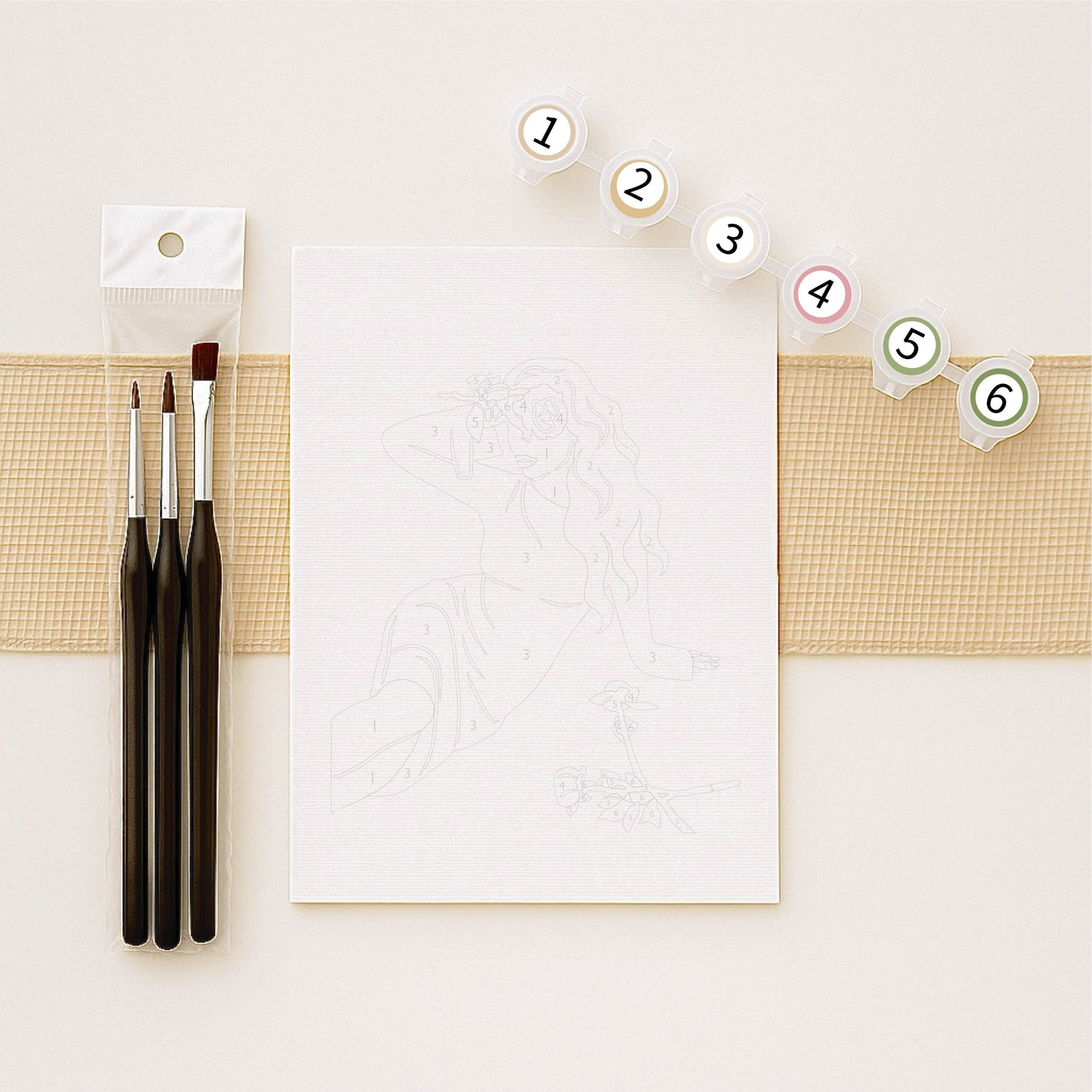 Ma peinture sur numéro - Rose