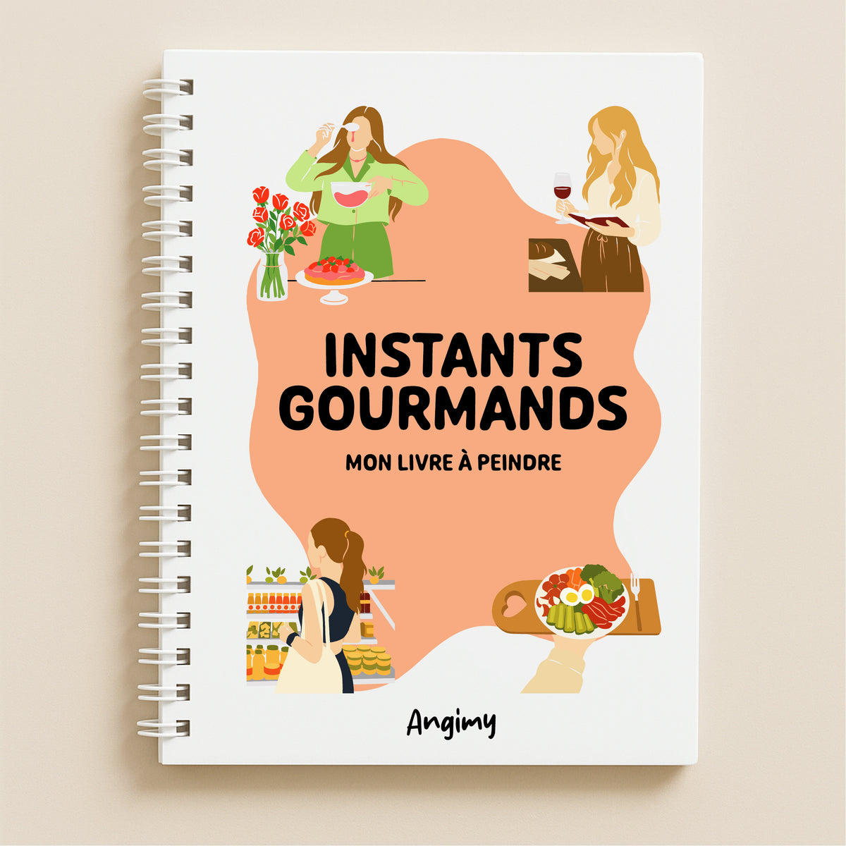 Mon livre à peindre - Instants gourmands