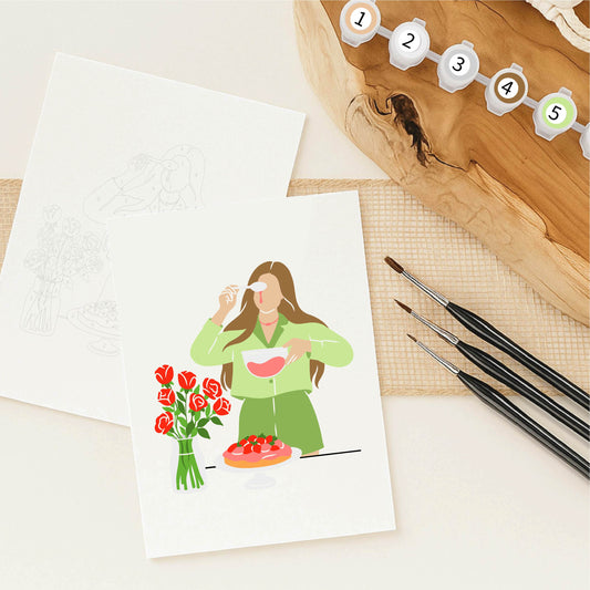 Ma peinture sur numéro - Saveurs en fleurs